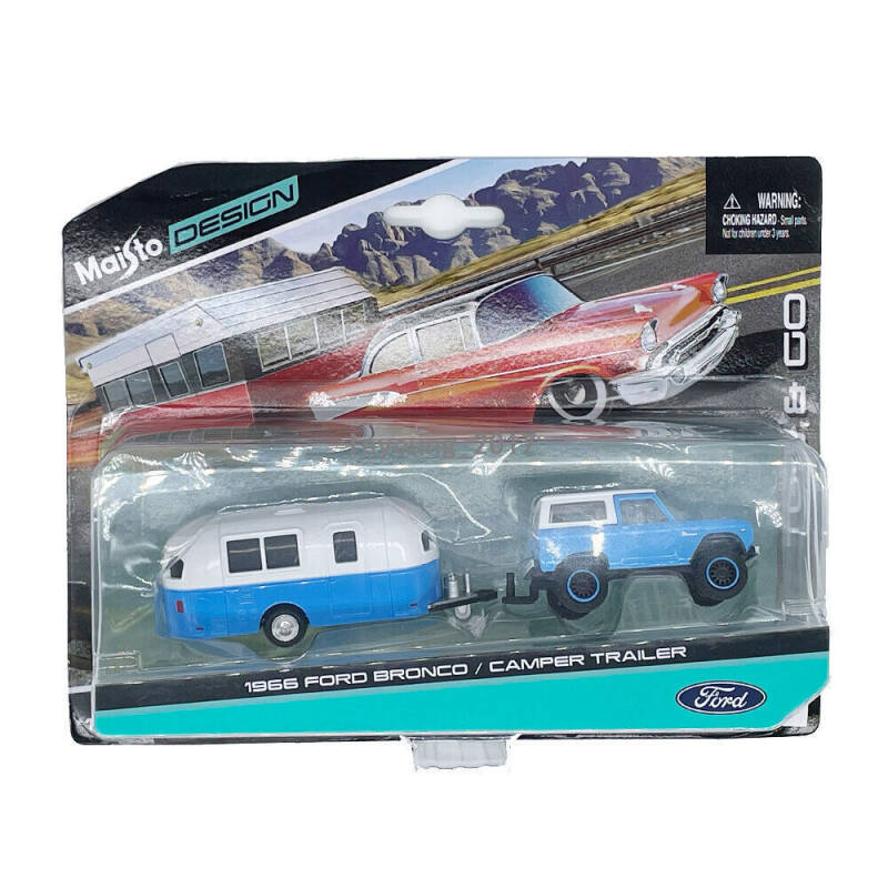 Brinic Modelcars Maisto Ford Bronco met caravan