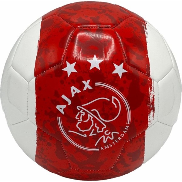 Ajax Voetbal Maat 5 Baan Wit-rood-wit