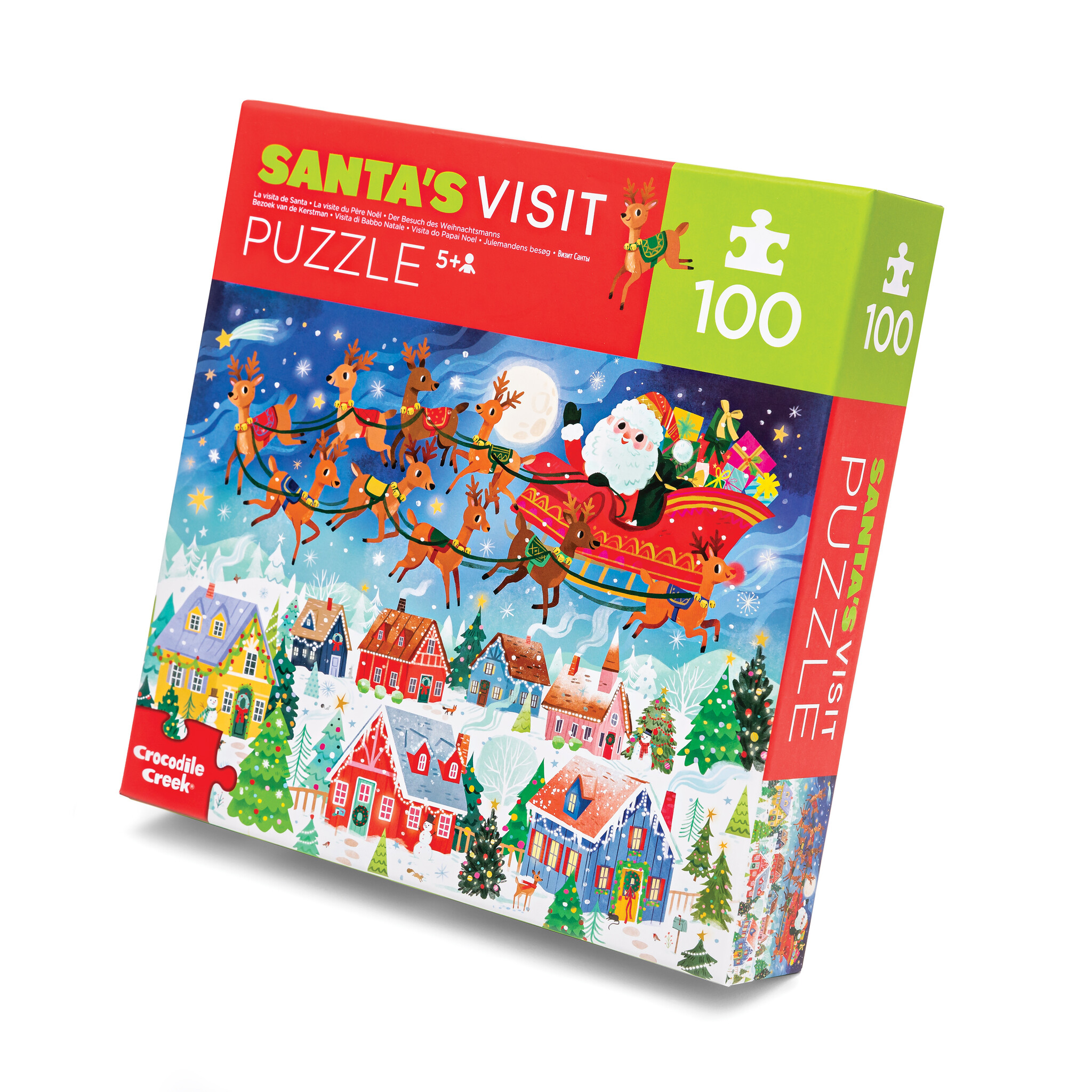 Crocodile Creek Puzzel Santa's Visit 100stks