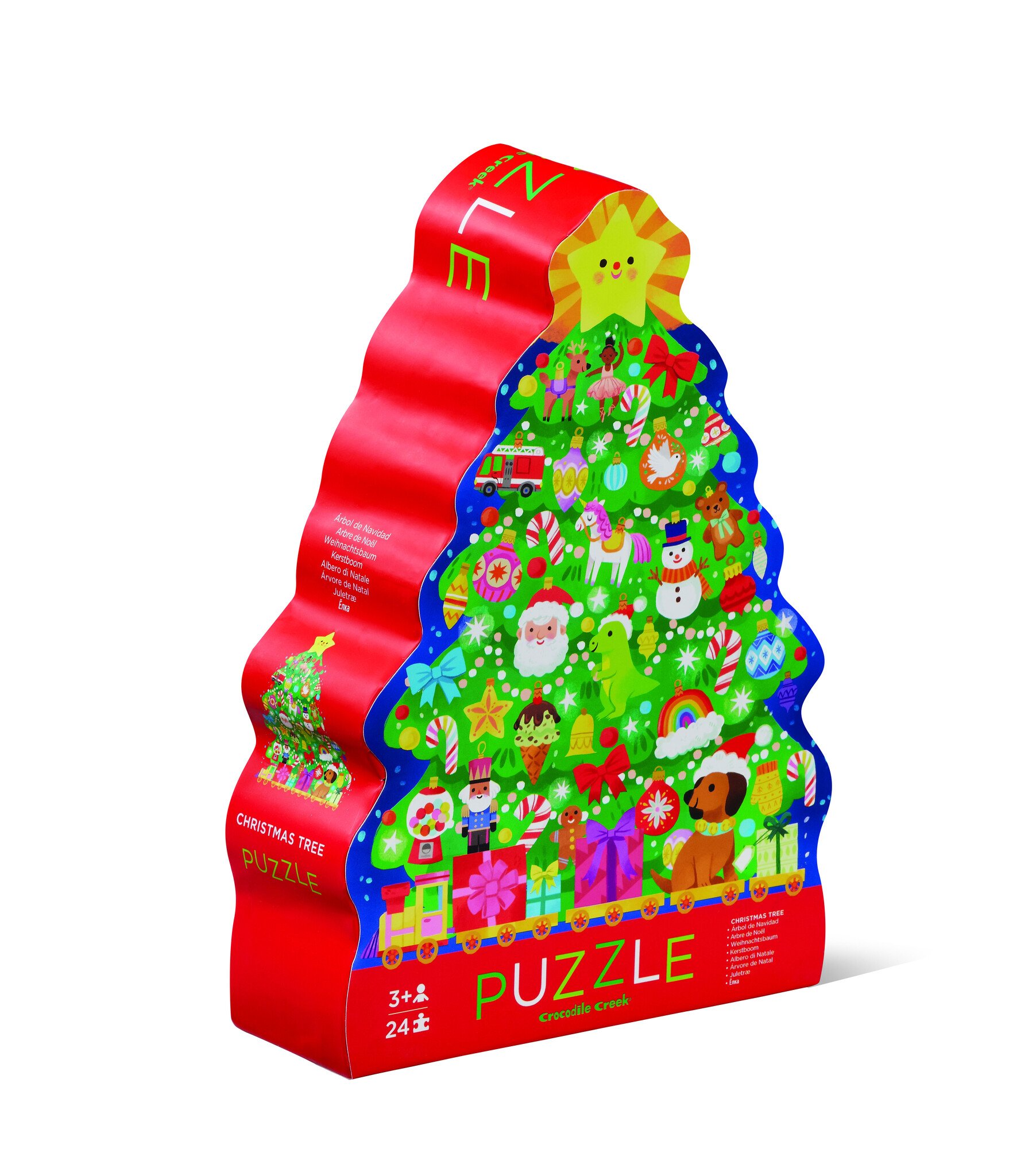 Crocodile Creek Puzzel Kerstboom 24 Stks