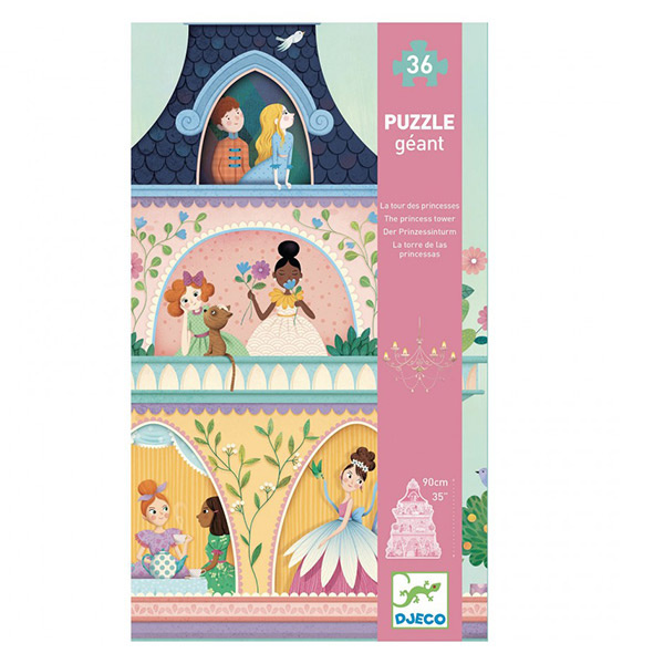 Djeco puzzel prinsessentoren - 36 stukjes