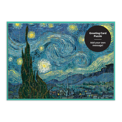 Galison Moma Starry Night Greeting Card Puzzle -   (ISBN: 9780735367166)