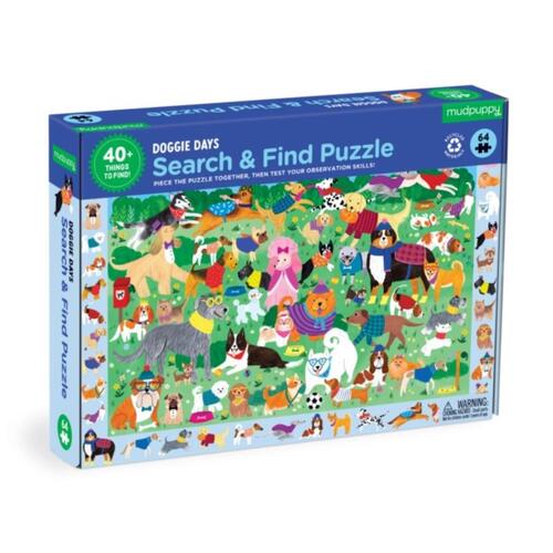 Mudpuppy Dog Park 64 Piece Search And Find Puzzle -   (ISBN: 9780735378919)