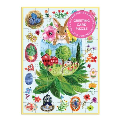 Galison Artisanal Eggs Greeting Card Puzzle -   (ISBN: 9780735384507)