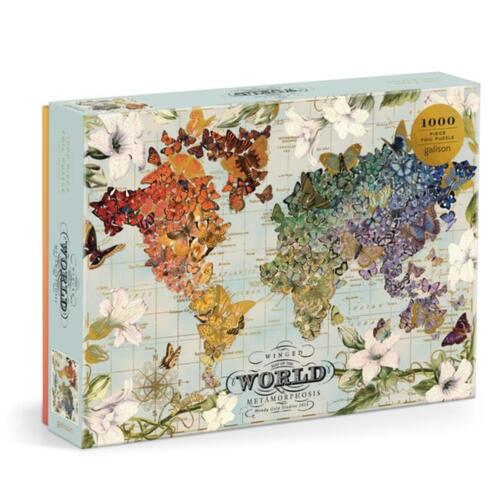 Galison Wendy Gold Winged Metamorphosis 1000 Piece Foil Puzzle -   (ISBN: 9780735384651)