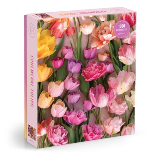 Galison Ephemeral Tulips 1000 Piece Puzzle -   (ISBN: 9780735385184)