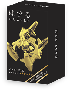 Huzzle Mini  Cast Puzzle - Elk Gold (level 5)