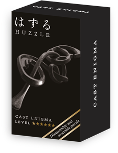 Huzzle Mini  Cast Puzzle - Enigma Black (level 6)