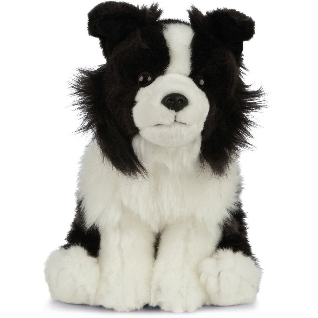 Living Nature Border Collie honden knuffel - pluche - 20 cm speelgoed - hondenknuffels -