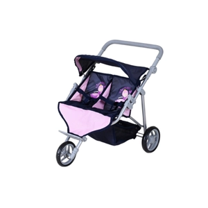 Knorr toys princess Duo tweeling poppenwagen, blauw