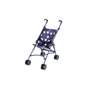 Knorr toys Sim poppenwagen, ster blauw roze