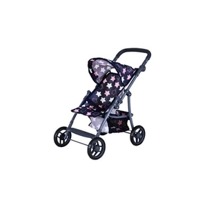 Knorr toys Liba poppenbuggy, ster blauw roze
