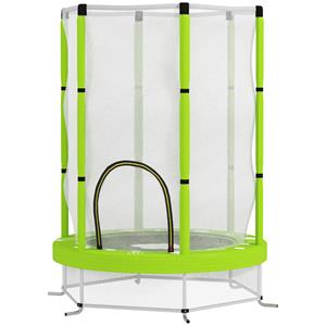 AIYAPLAY Kindertrampoline met Veiligheidsnet, Binnen- en Buitengebruik, 3-6 Jaar, Groen