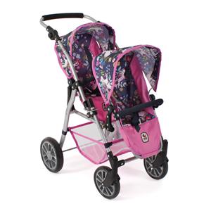 Bayer Chic 2000 Tweeling Poppenwagen Twinny - Unicorn