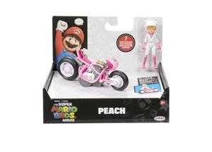 Jakks Pacific Super Mario Bros Movie - Peach Figure with Bike