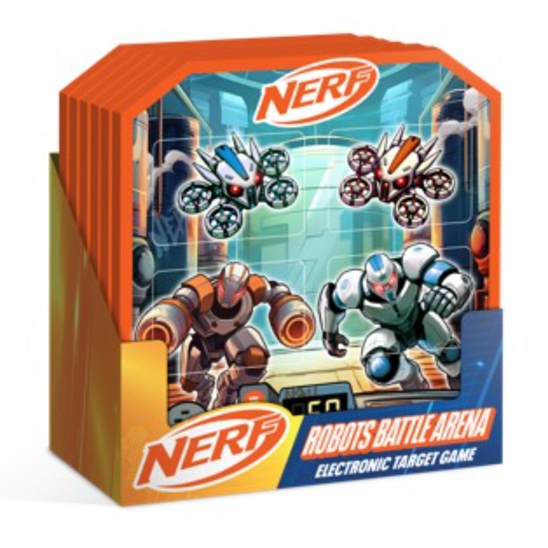 NERF robots battle arena value etarget 4 panels  small