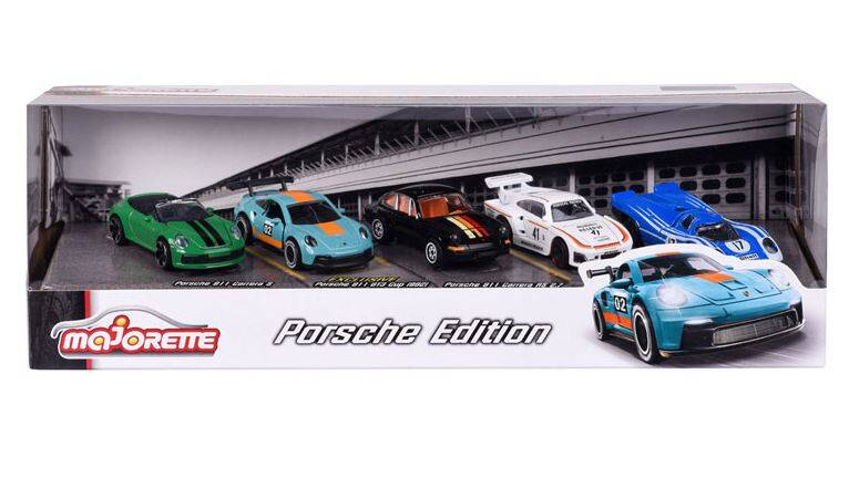 Brinic Modelcars Majorette Porsche Edition (Set van 5 auto's)
