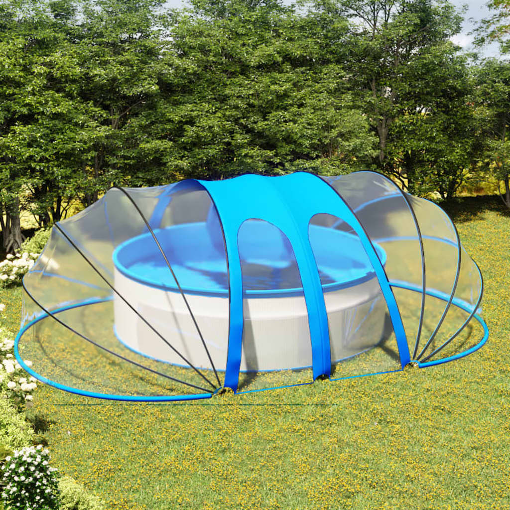 VidaXL Zwembadkoepel ovaal 620x410x210 cm