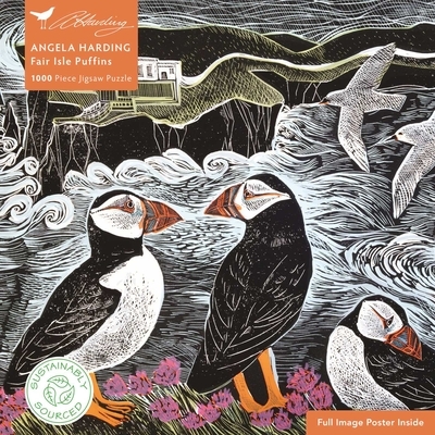 Flame Tree Studio Adult Sustainable Jigsaw Puzzle Angela Harding: Fair Isle Puffins -   (ISBN: 9781835625309)