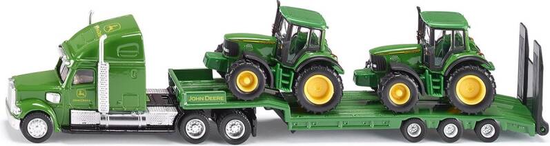 Brinic Modelcars Siku 1837 Freightliner met 2 John Deere tractoren op trailer