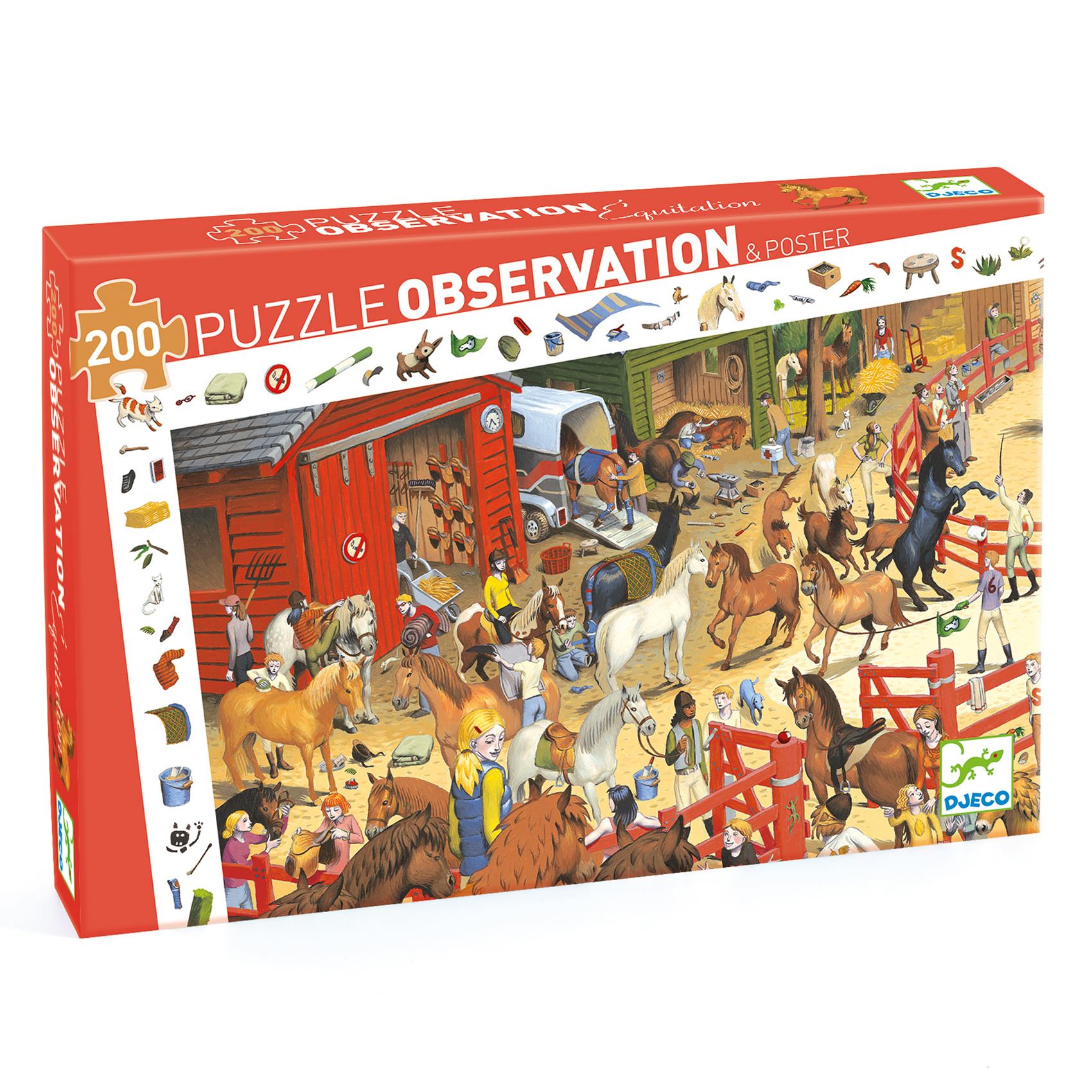 Djeco | Puzzel Paardrijden - 200 Stukjes