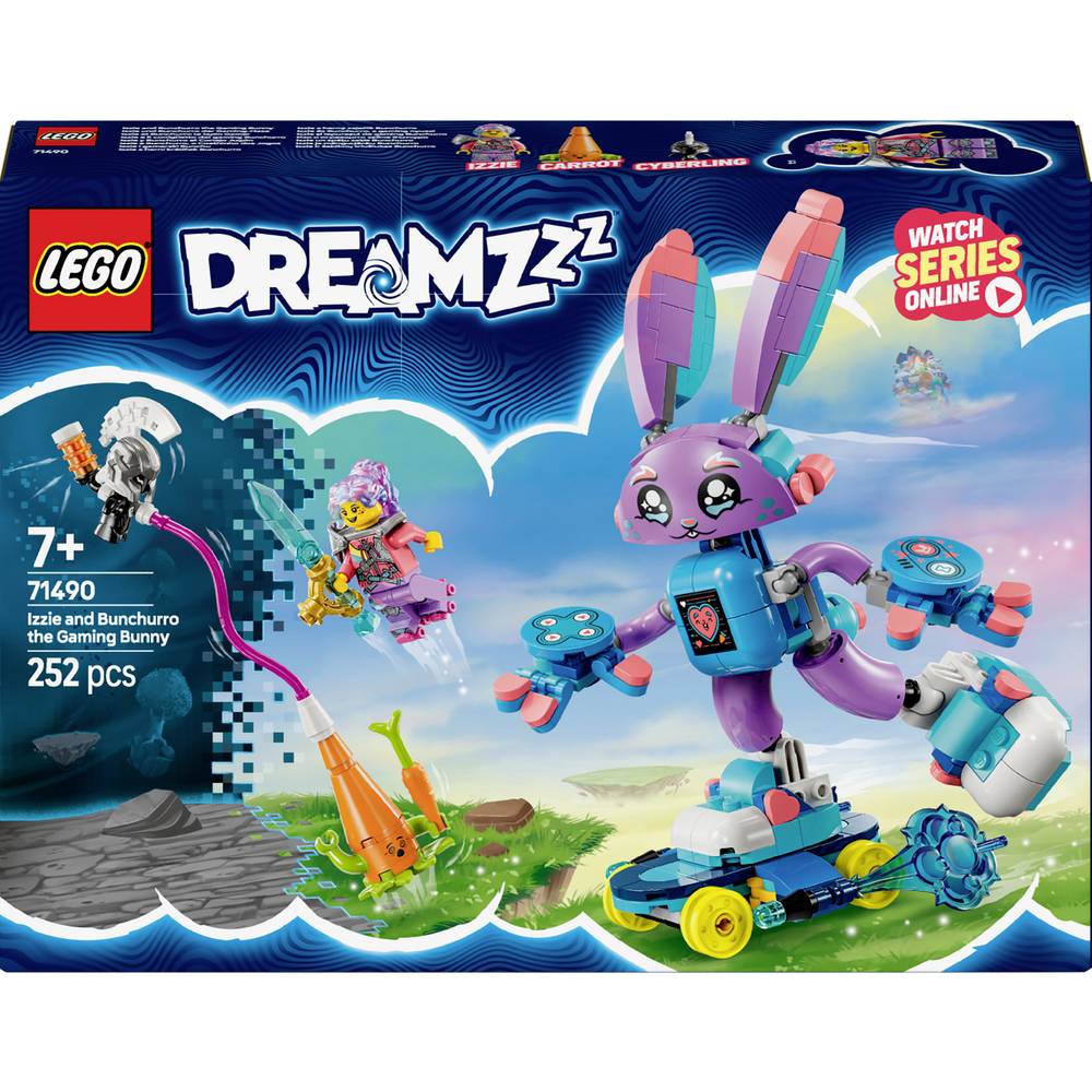LEGO DREAMZZZ 71490 Izzie en Bunchro van de gaming-hase