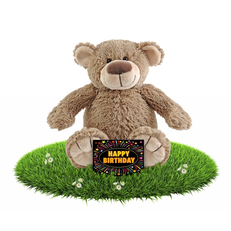 Happy Horse Verjaardag knuffel beer Bella 100 cm + gratis verjaardagskaart -
