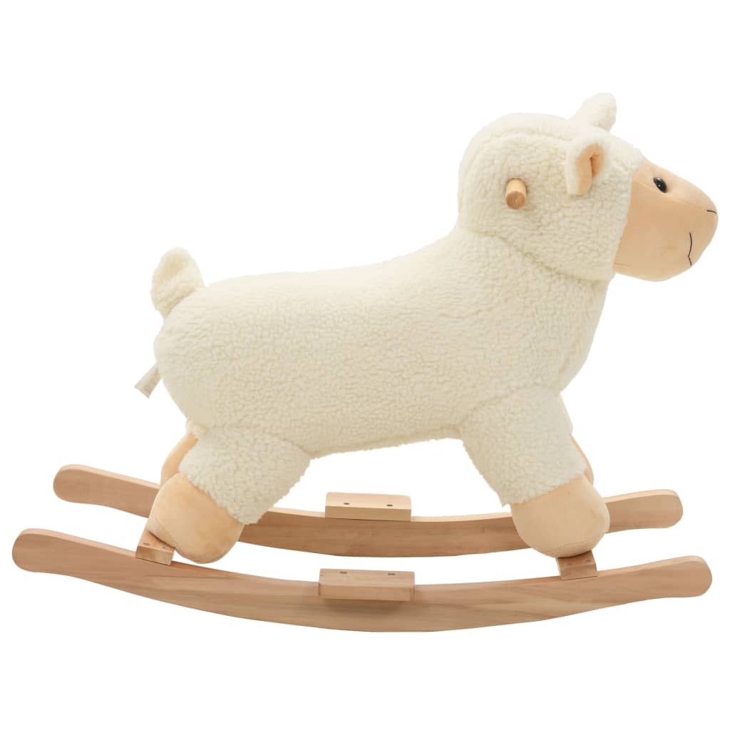vidaXL Hobbeldier schaap 78x34x58 cm pluche wit