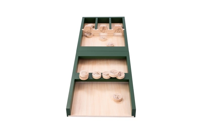 Engelhart Dino kinder sjoelbak 80cm incl stenen en opbergzak