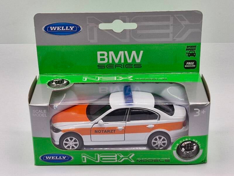 Brinic Modelcars Welly BMW 330i Notarzt