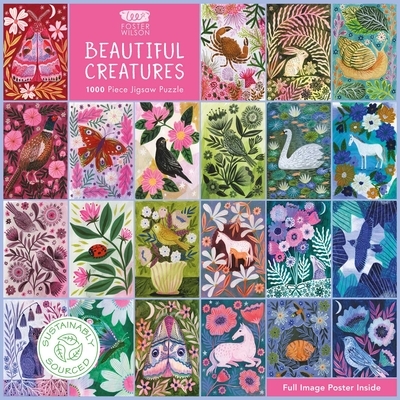 Flame Tree Studio Adult Sustainable Jigsaw Puzzle Lee Foster-Wilson: Beautiful Creatures -   (ISBN: 9781835625880)
