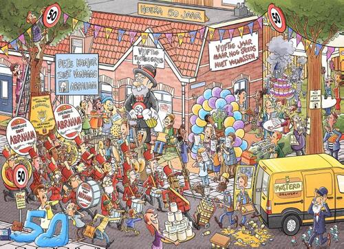 Uitgeverij Personalia Party Puzzle - Abraham -   (ISBN: 9789464860733)