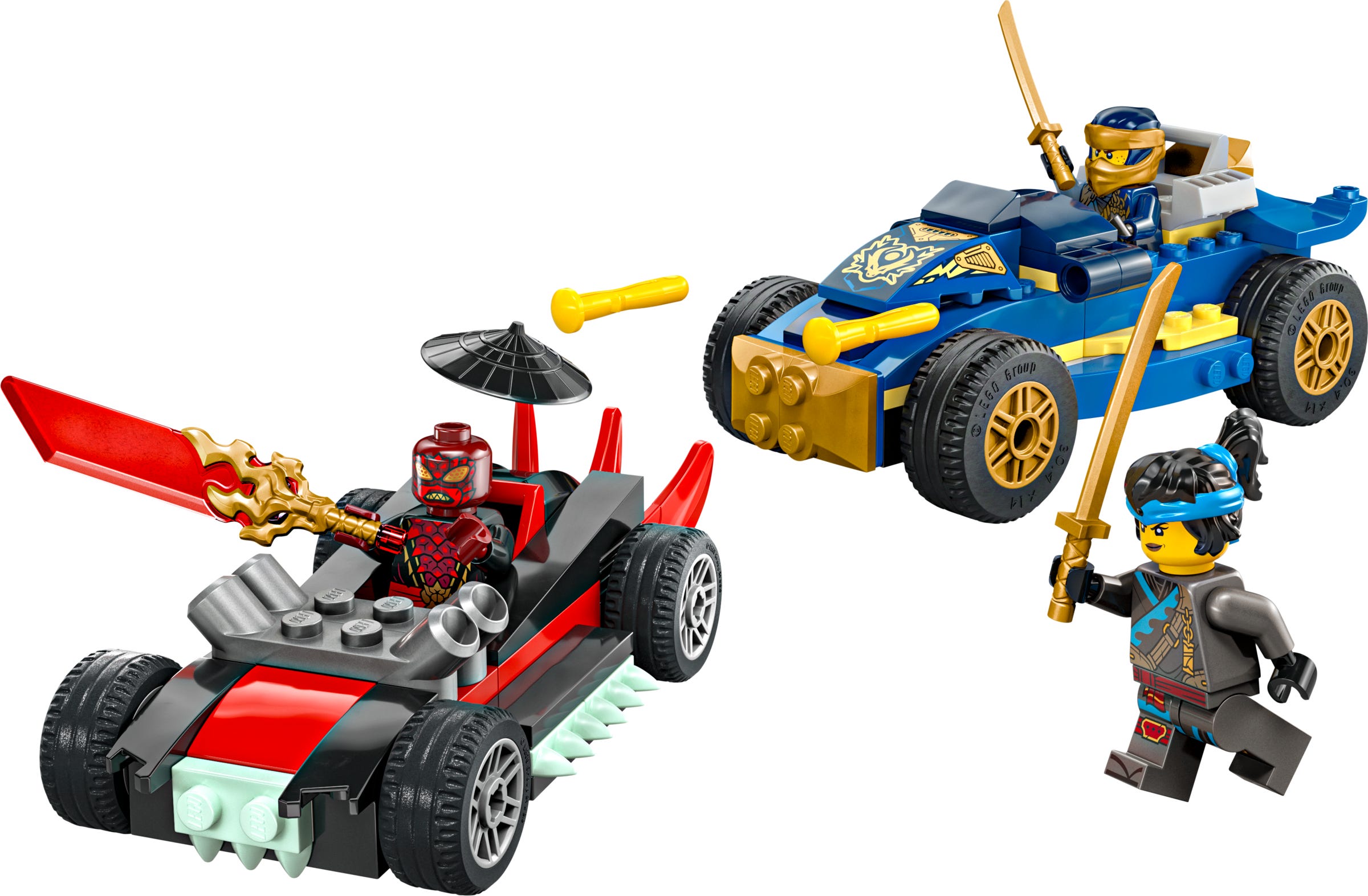 LEGO Rogue vs. Drix racewagenduel