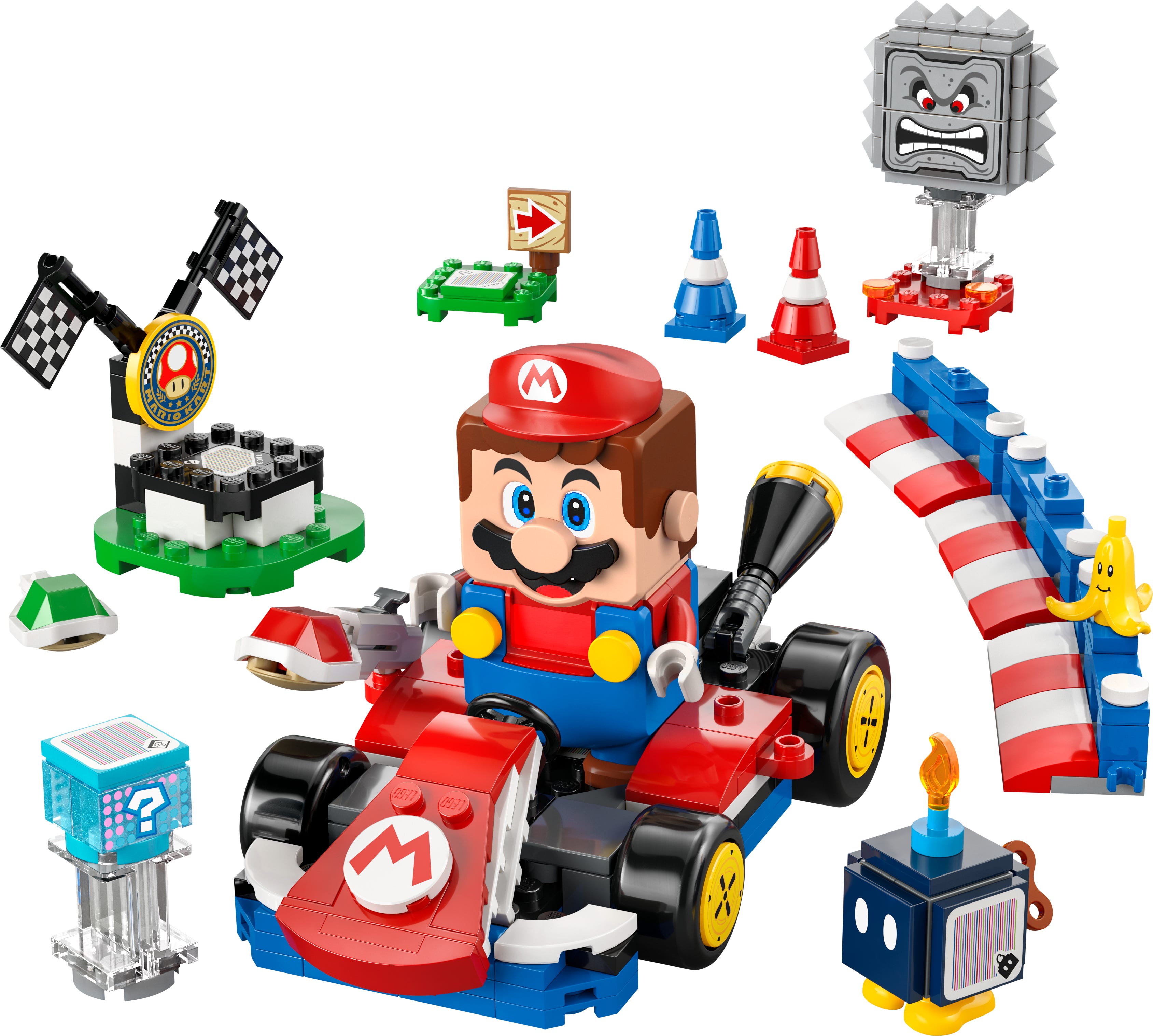 LEGO Mario Kart - Interactieve  Mario en standaardkart