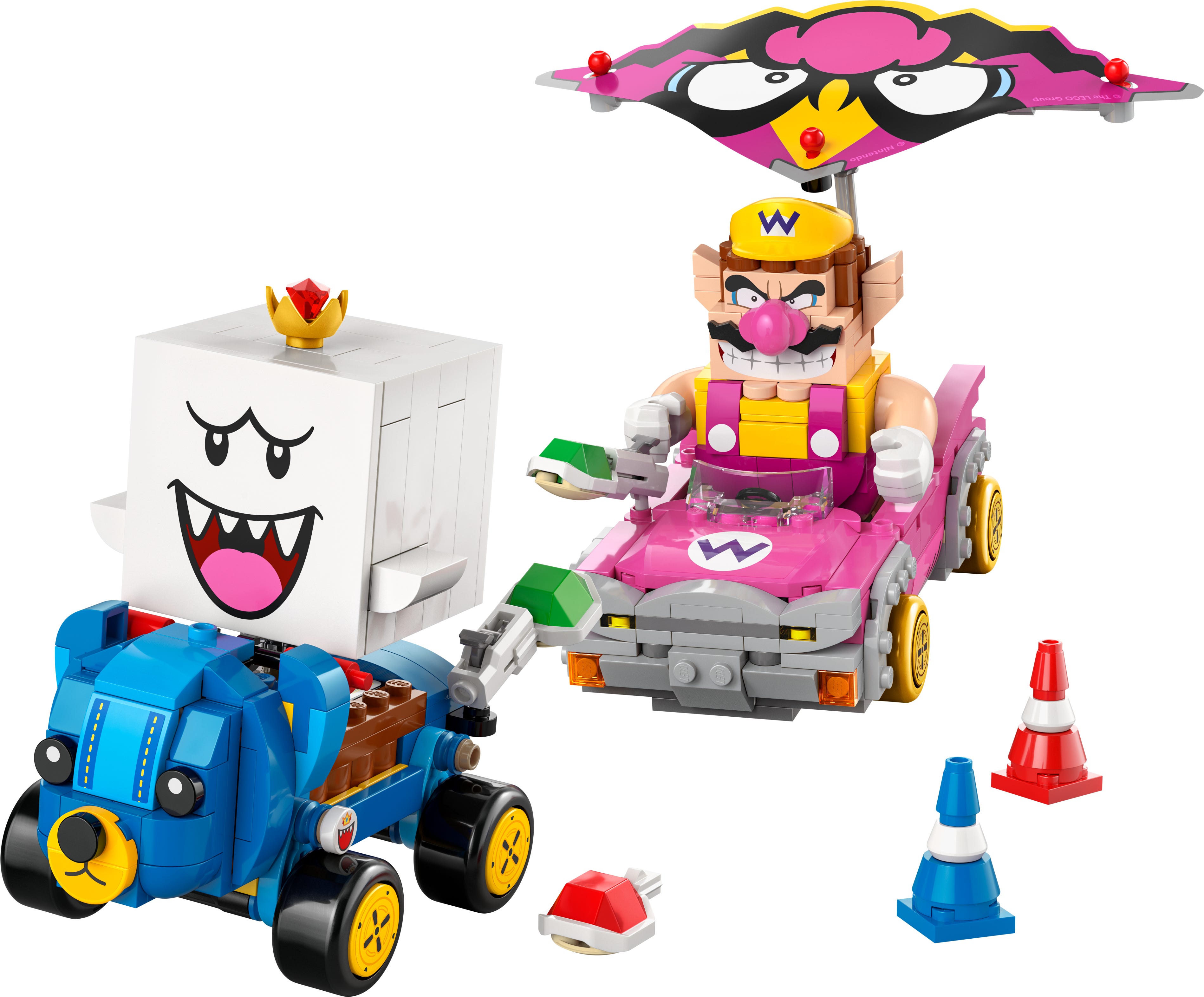 LEGO Mario Kart - Wario en King Boo