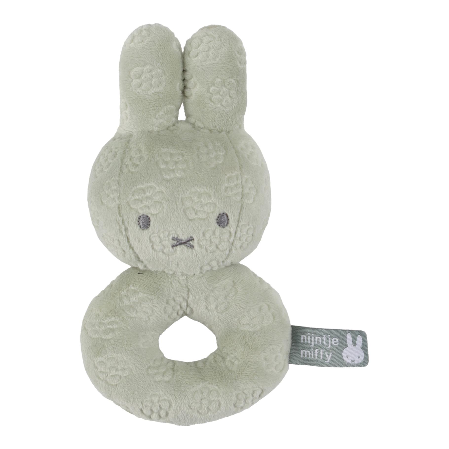 Top1Toys Little Dutch nijntje rammelaar green flower