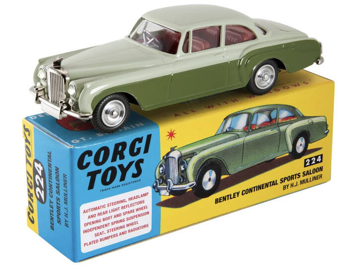 Brinic Modelcars Corgi Toys Bentley Continental Sports Saloon - 1961