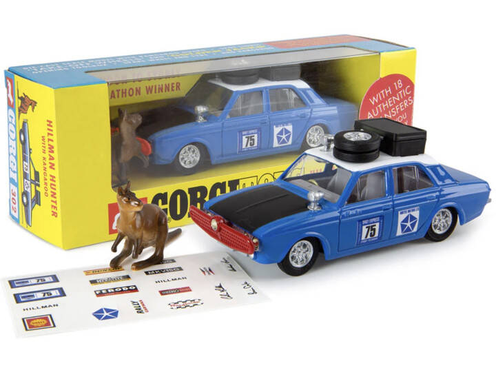 Brinic Modelcars Corgi Toys Hillman Hunter met kangoeroe