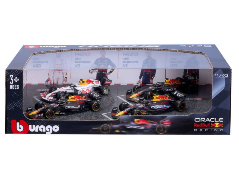 Brinic Modelcars Bburago Red Bull Racing Formule 1 - Set van 4 auto's