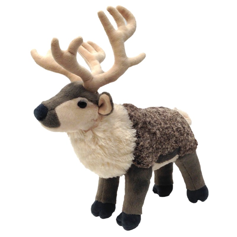 Wild Republic Pluche rendier knuffel - knuffel rendier - cm - Pool dieren knuffel -