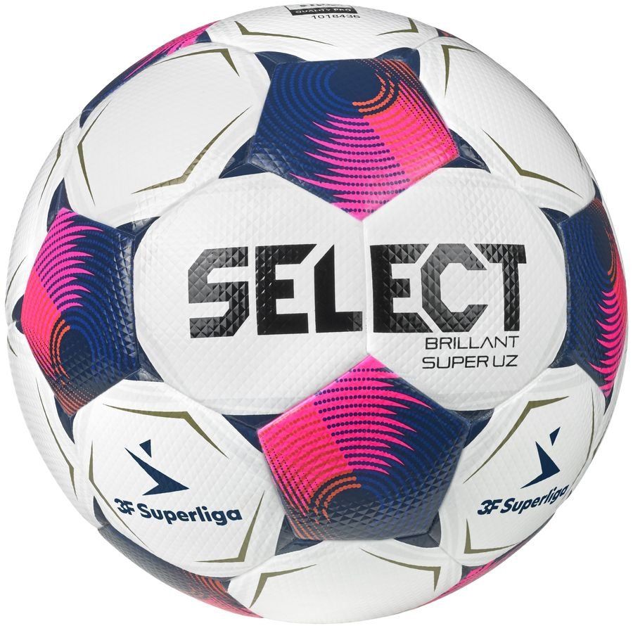 Select Voetbal Brillant Super UZ V25 3F Superliga - Wit/Roze