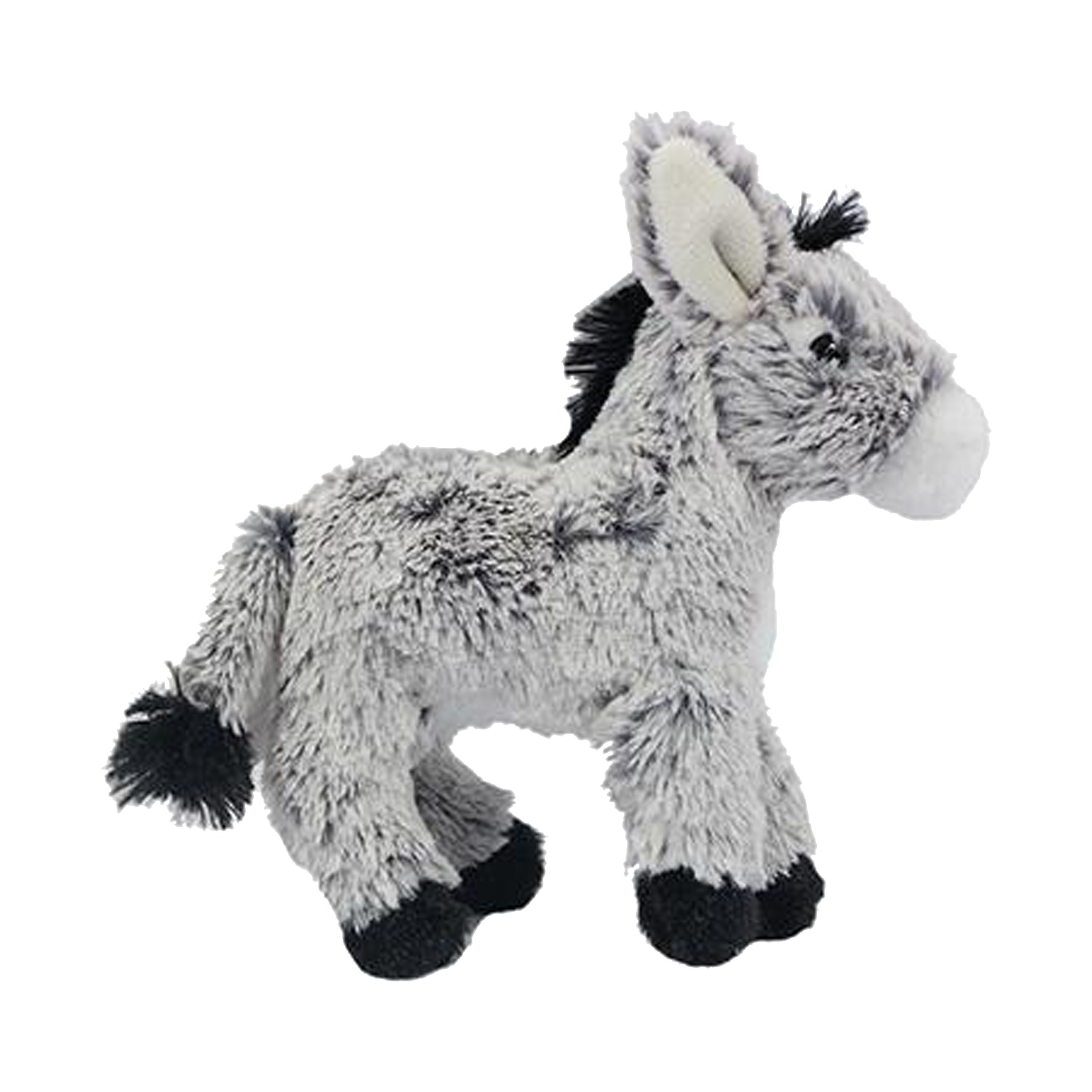 PIA Soft Toys Knuffeldier Ezel - zachte pluche stof - premium kwaliteit knuffels - grijs - 16 cm -