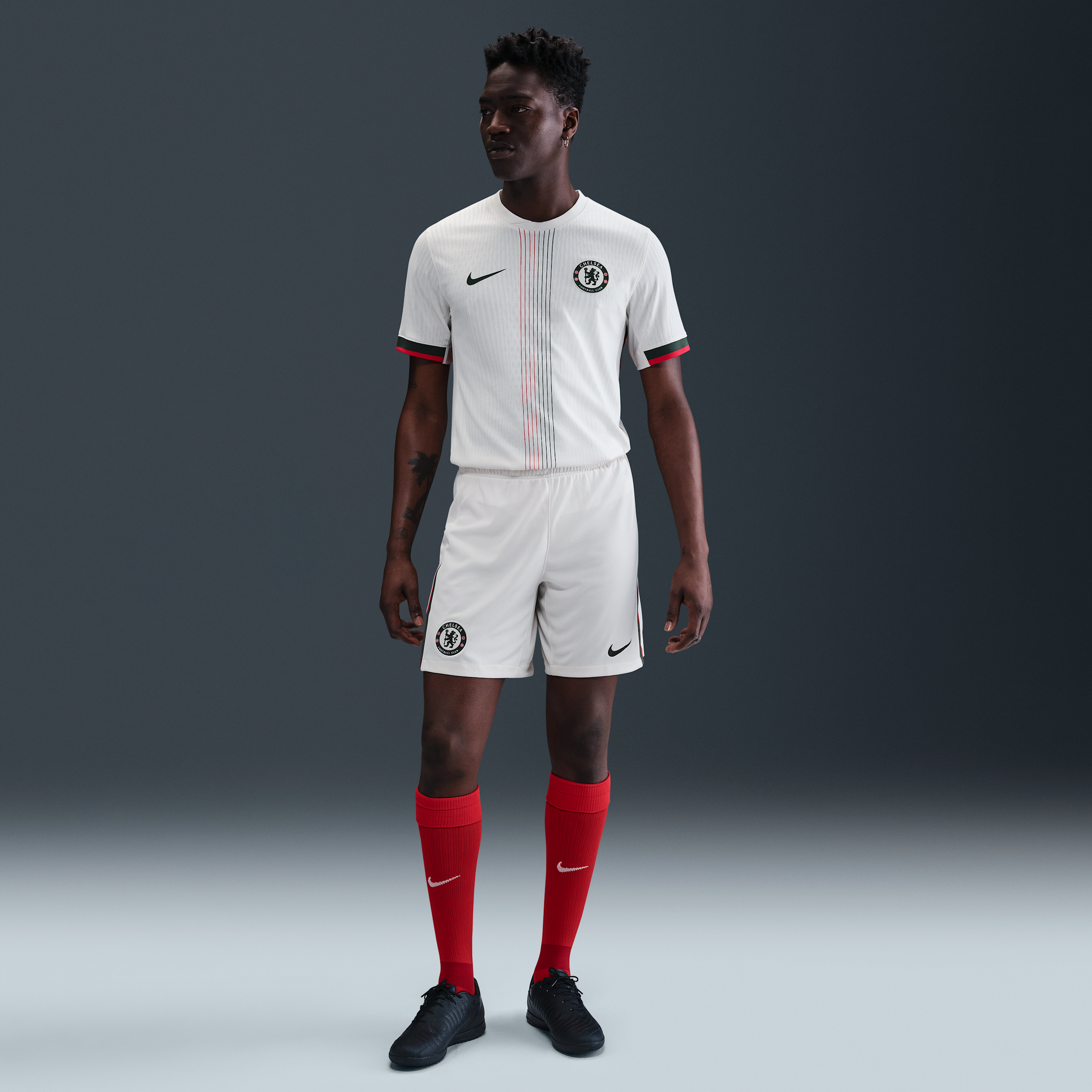 Nike Chelsea FC 2025/26 Stadium Uit  Dri-FIT replicavoetbalshorts voor heren - Grijs