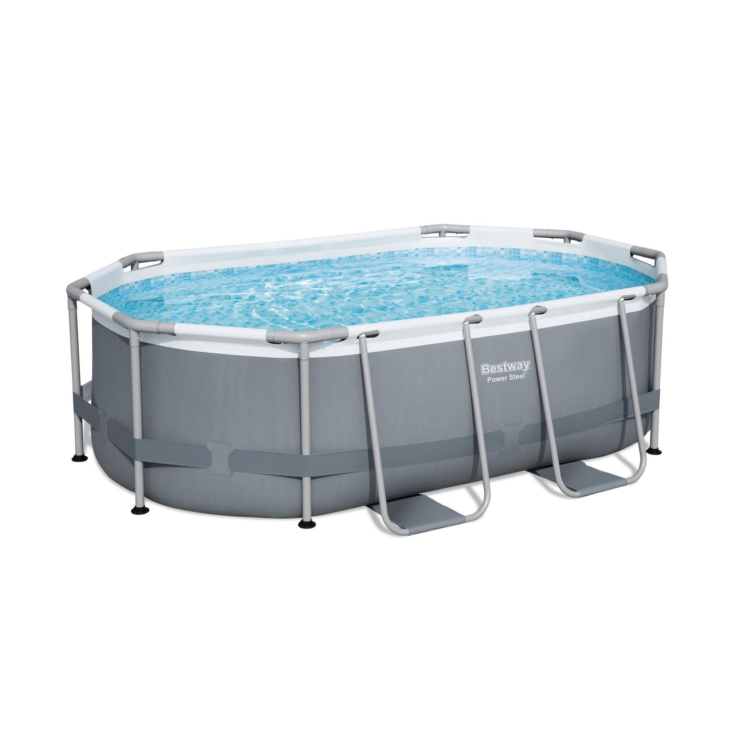 Bestway  Zwembad - Steel Pro Max Set - Ovaal - Grijs - 305cm