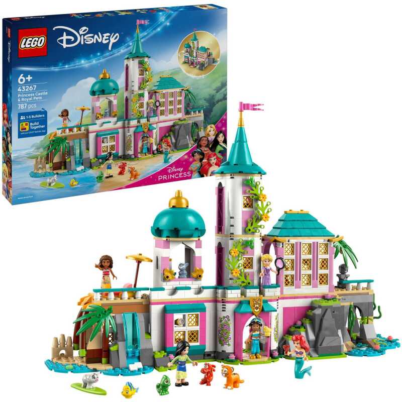 LEGO Disney - Prinsessenkasteel en koninklijke huisdieren Constructiespeelgoed