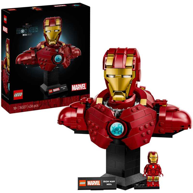 LEGO Marvel - Iron Man MK4 buste Constructiespeelgoed
