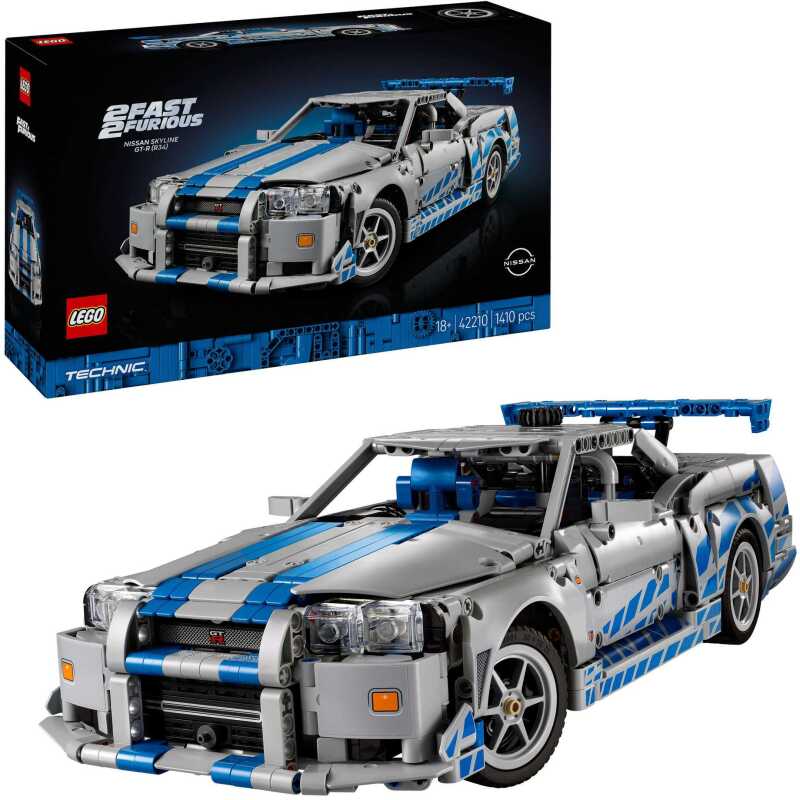 LEGO Technic - 2 Fast 2 Furious Nissan Skyline GT-R (R34) auto Constructiespeelgoed