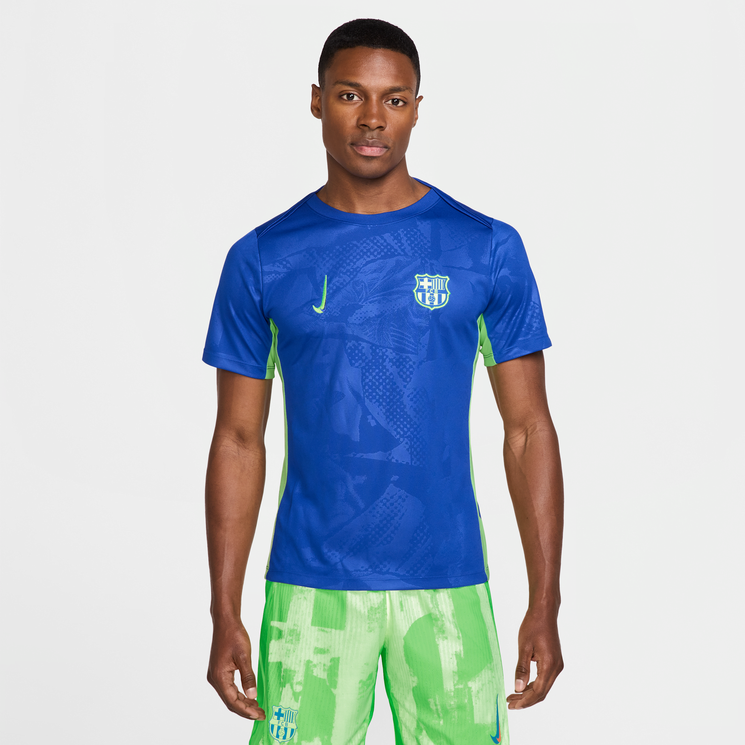 Nike FC Barcelona Academy Pro Derde  Dri-FIT warming-uptop voor heren - Blauw