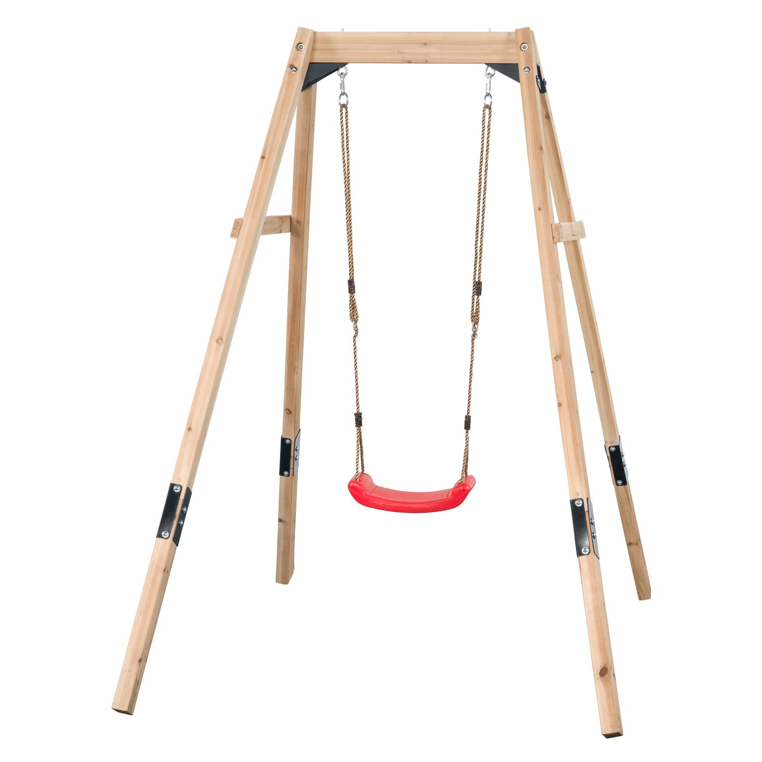 Swing King Swingking Schommel Ollie Hout Met Schommelzitje 128x205x203cm