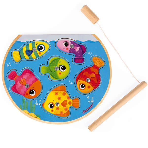 Janod puzzel magnetisch visspel Speedy Fish